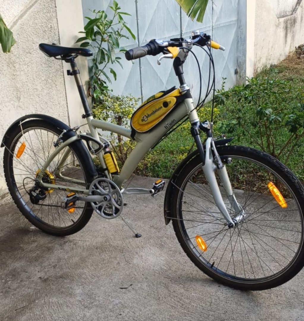 B'Twin Mountain Bike Gray and Yellow - Image 1 of 1
