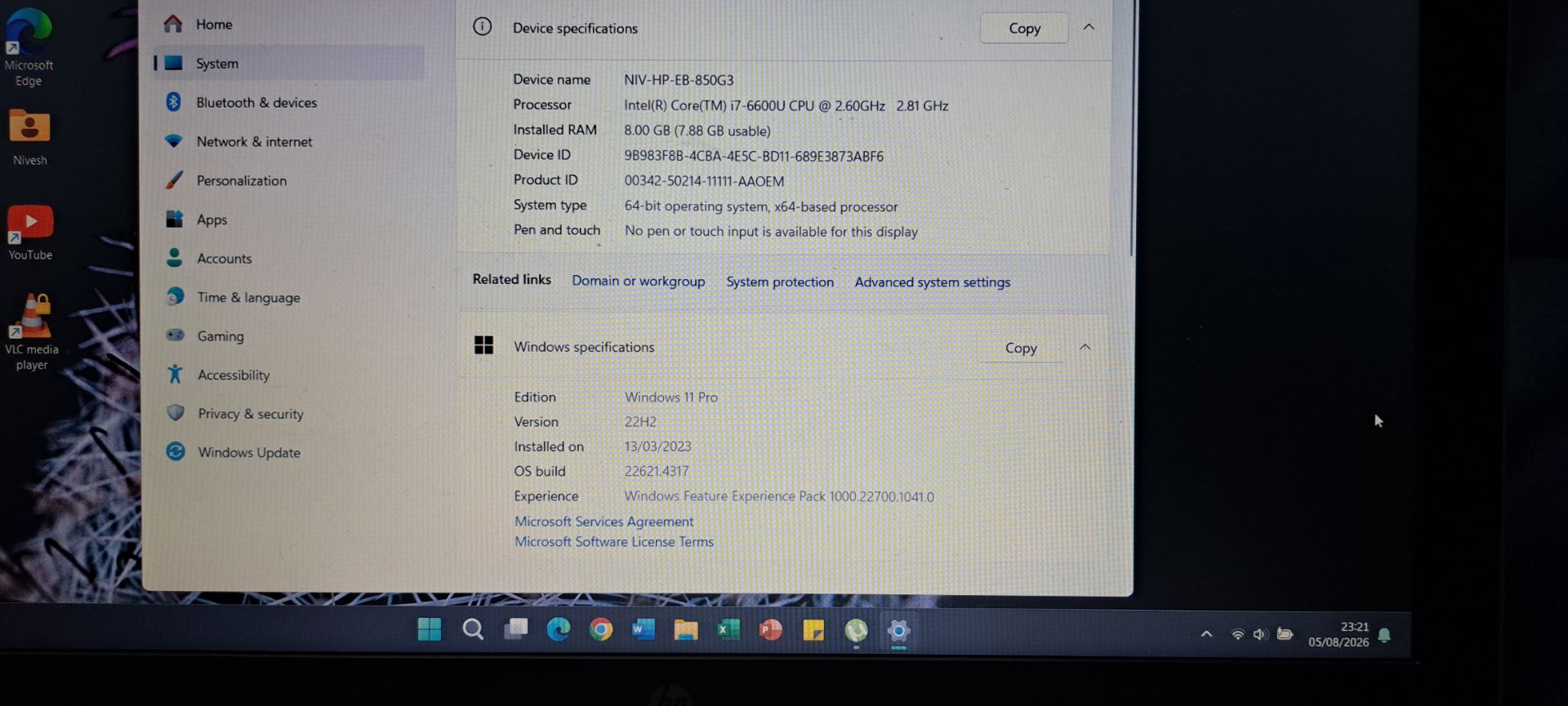 HP EliteBook 850 G3 Core i7 256GB Silver thumbnail 3