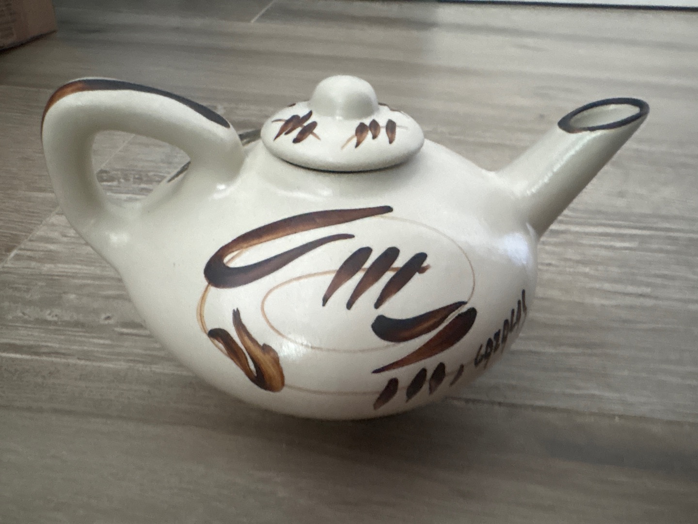 Cazalas Ceramic Teapot with Shepherd Scene thumbnail 2