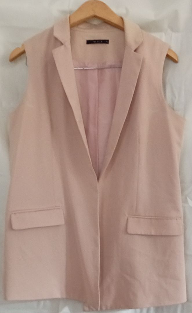 Bershka Sleeveless Blazer Pink Size M - Image 1 of 1