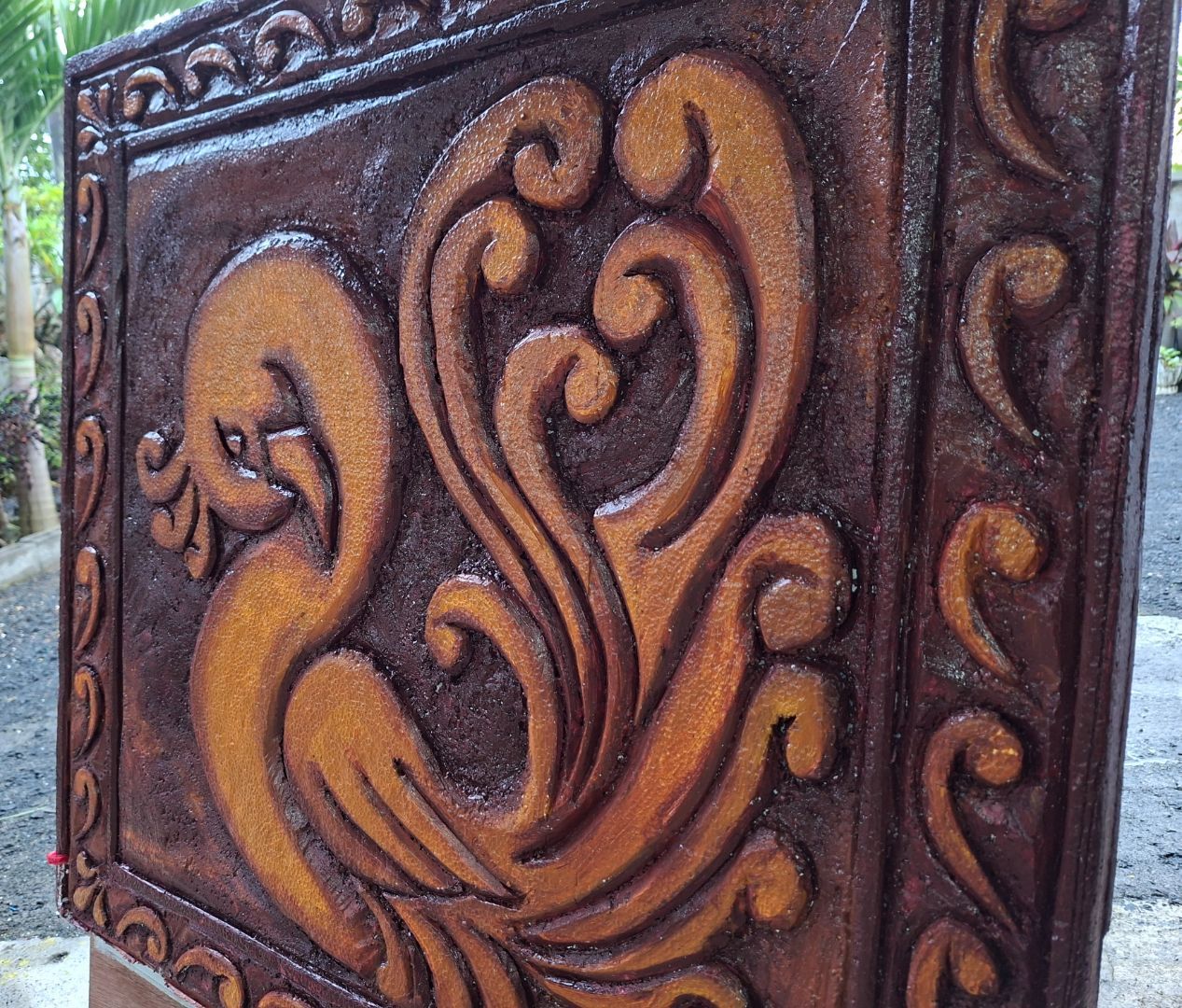 Decorative Styrofoam Wall Panel Peacock Design thumbnail 2
