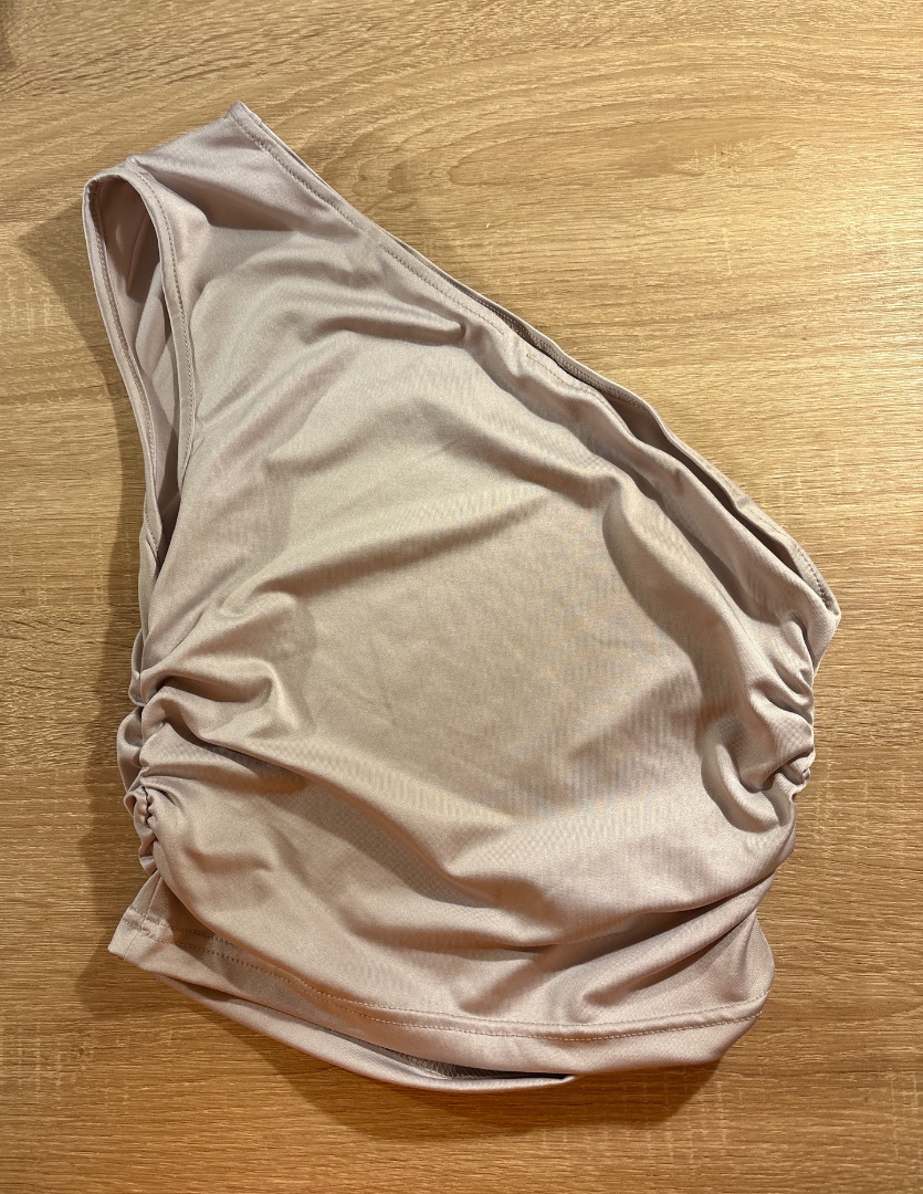 Shein One-Shoulder Beige Top Size XS