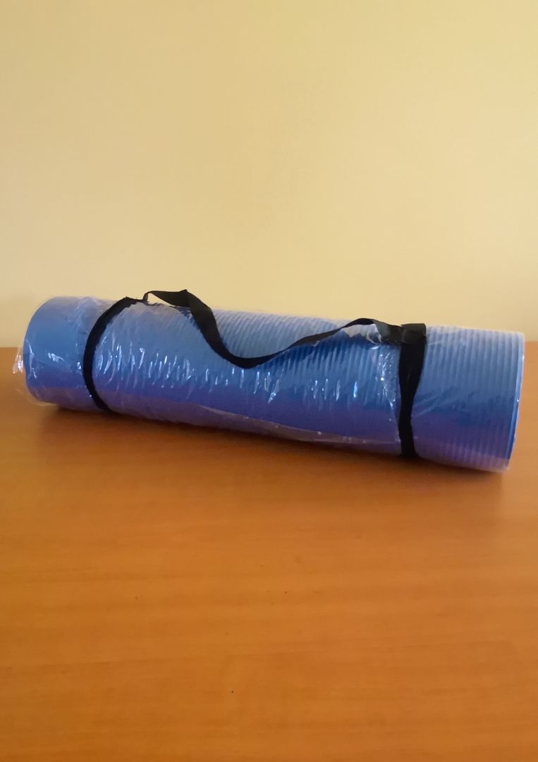 Blue Exercise Yoga Mat with Carry Strap - Image 1 of 1