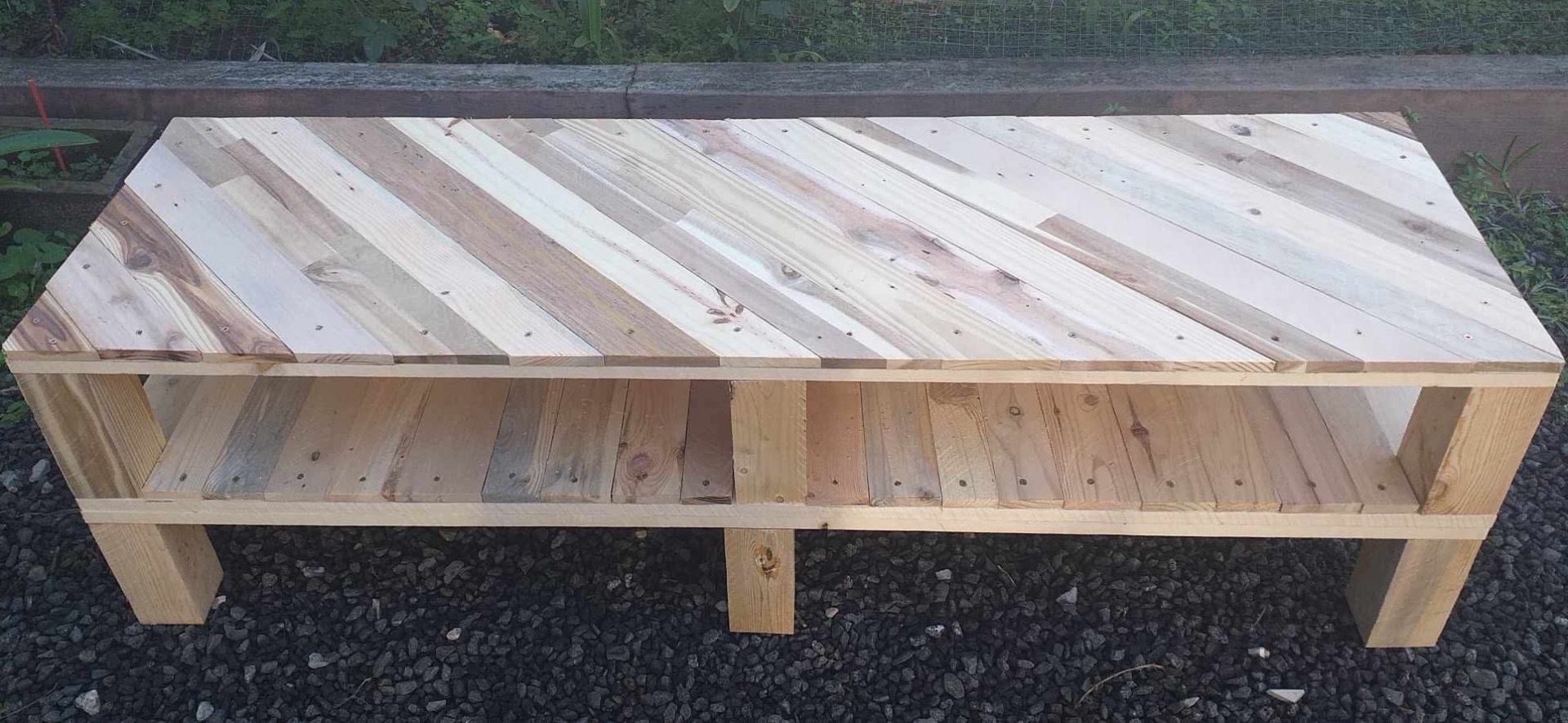 Handmade Wooden Pallet Coffee Table - Image 1 of 2