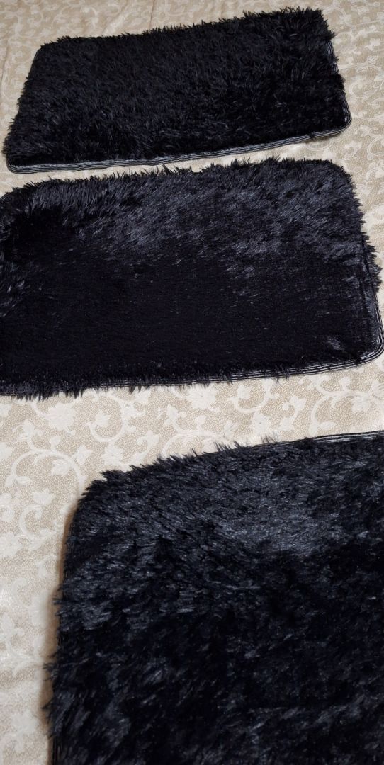 Fluffy Shaggy Rug Set Multicolor thumbnail 2
