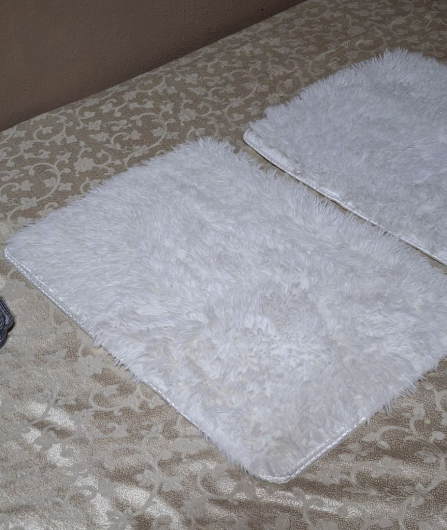 Fluffy Shaggy Rug Set Multicolor thumbnail 3