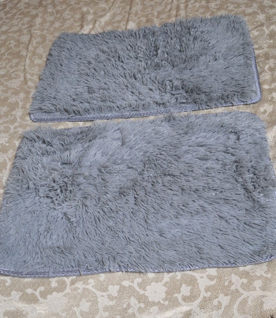 Fluffy Shaggy Rug Set Multicolor thumbnail 6