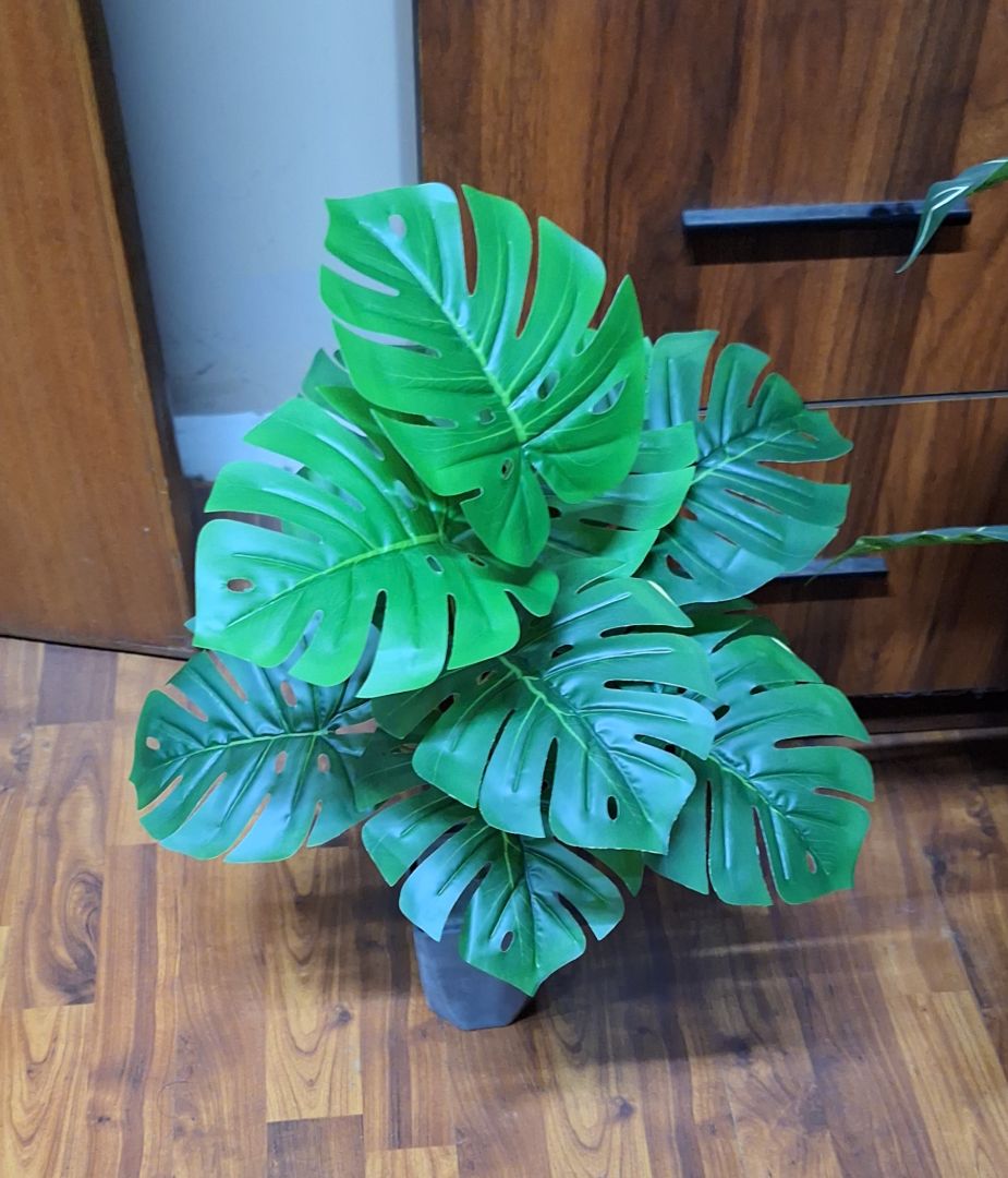 Artificial Monstera Plant 60cm Green thumbnail 4
