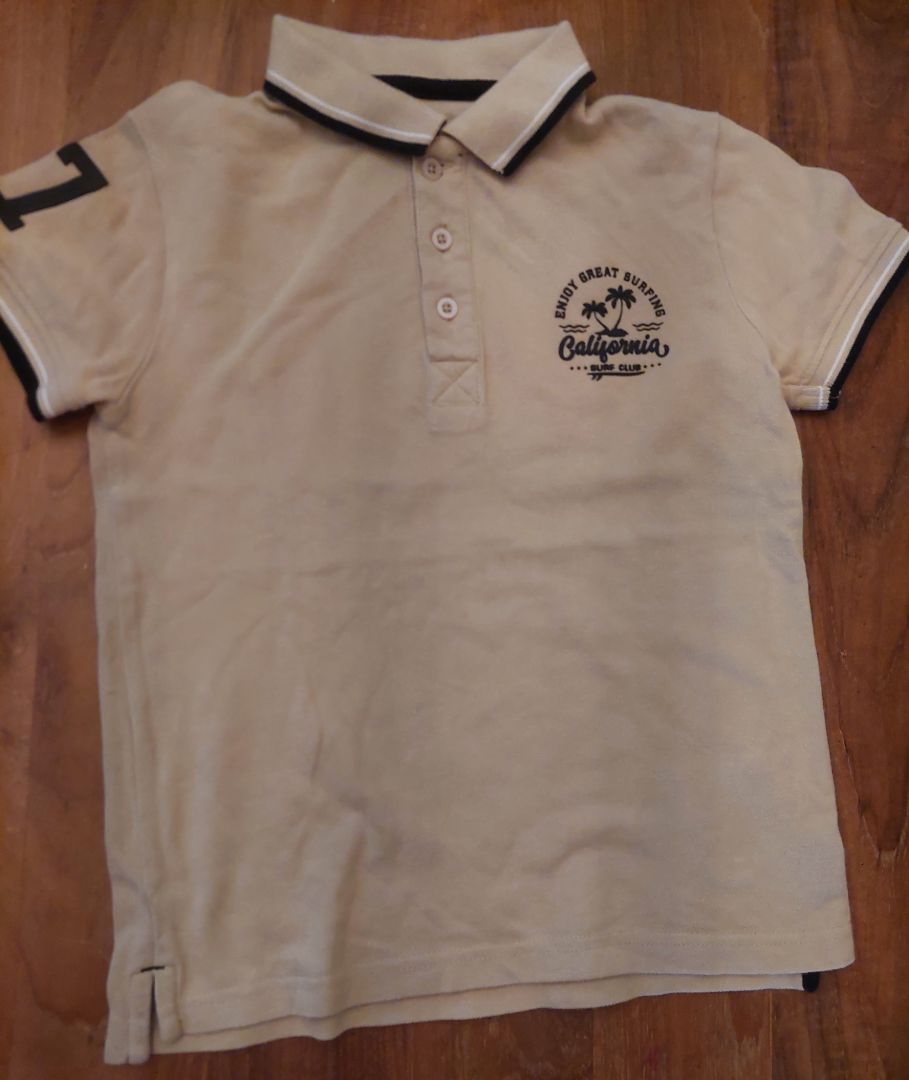 California Polo Shirt Beige Boys