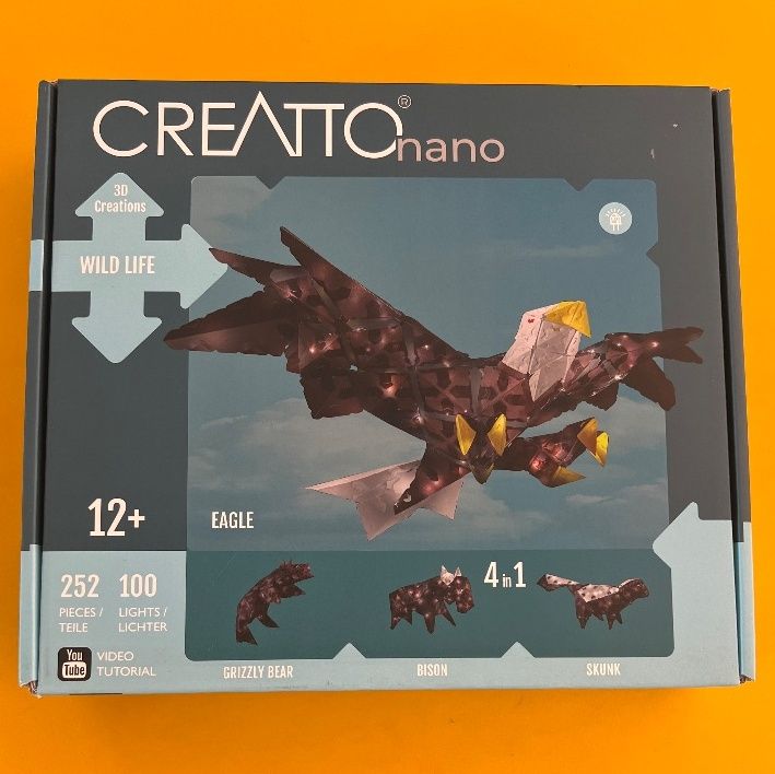Creatoto Nano Wild Life Eagle 3D Creation Kit 252 pcs