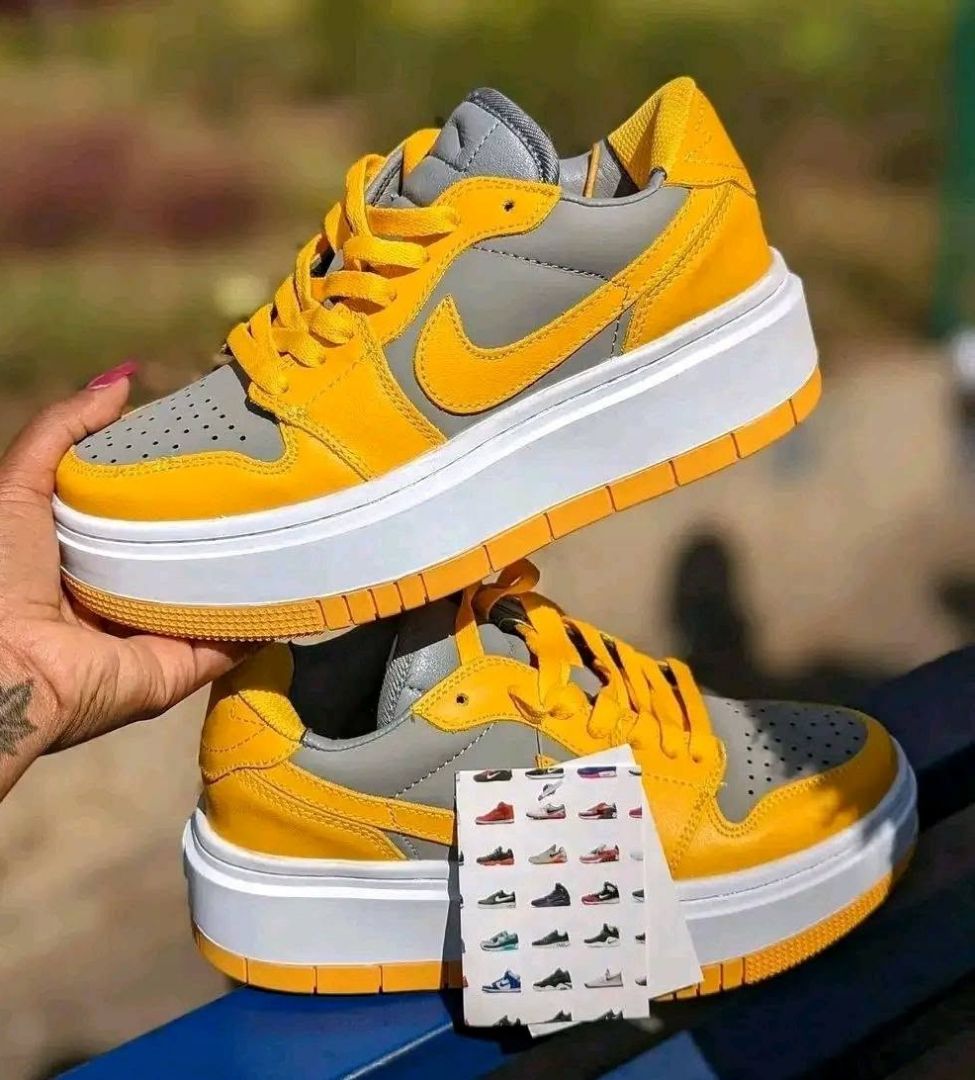Nike Platform Sneakers Women White Blue thumbnail 3
