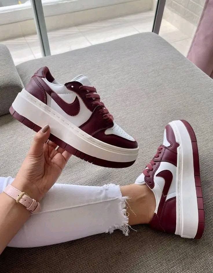 Nike Platform Sneakers Women White Blue thumbnail 5