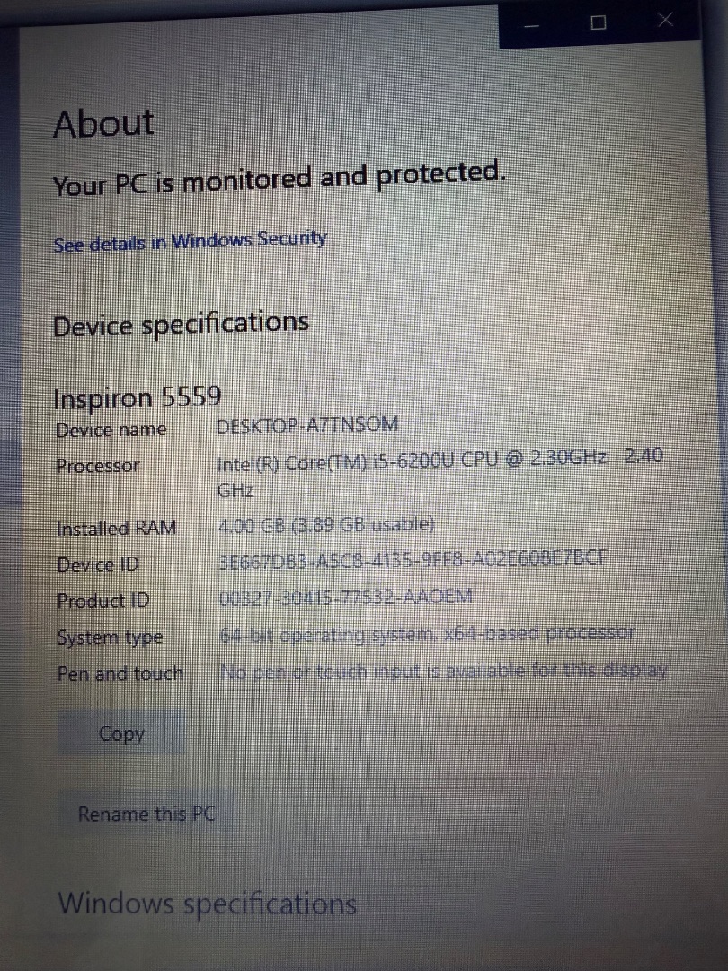 Dell Inspiron 5590 Laptop thumbnail 3