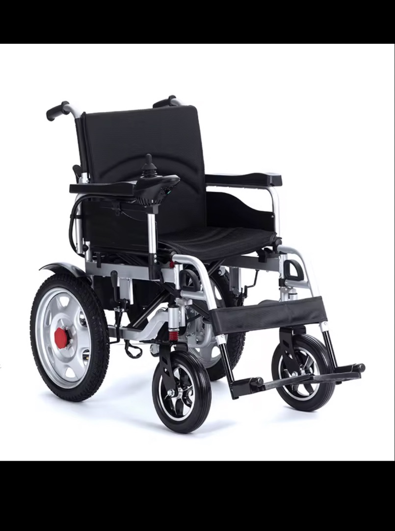 Electric Wheelchair Motorized Silver Black