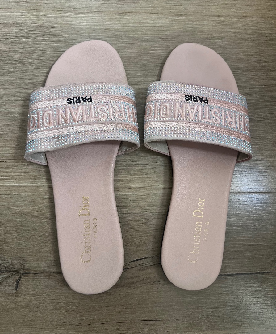 Christian Dior Pink Sandals Size 37