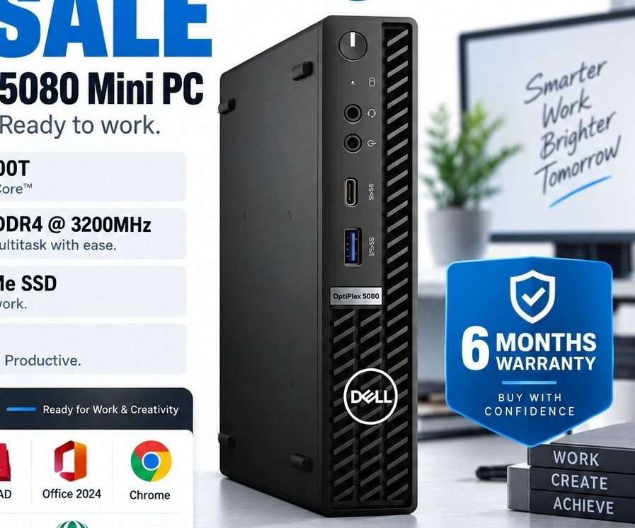Dell OptiPlex 5080 Mini PC i5 16GB 256GB SSD