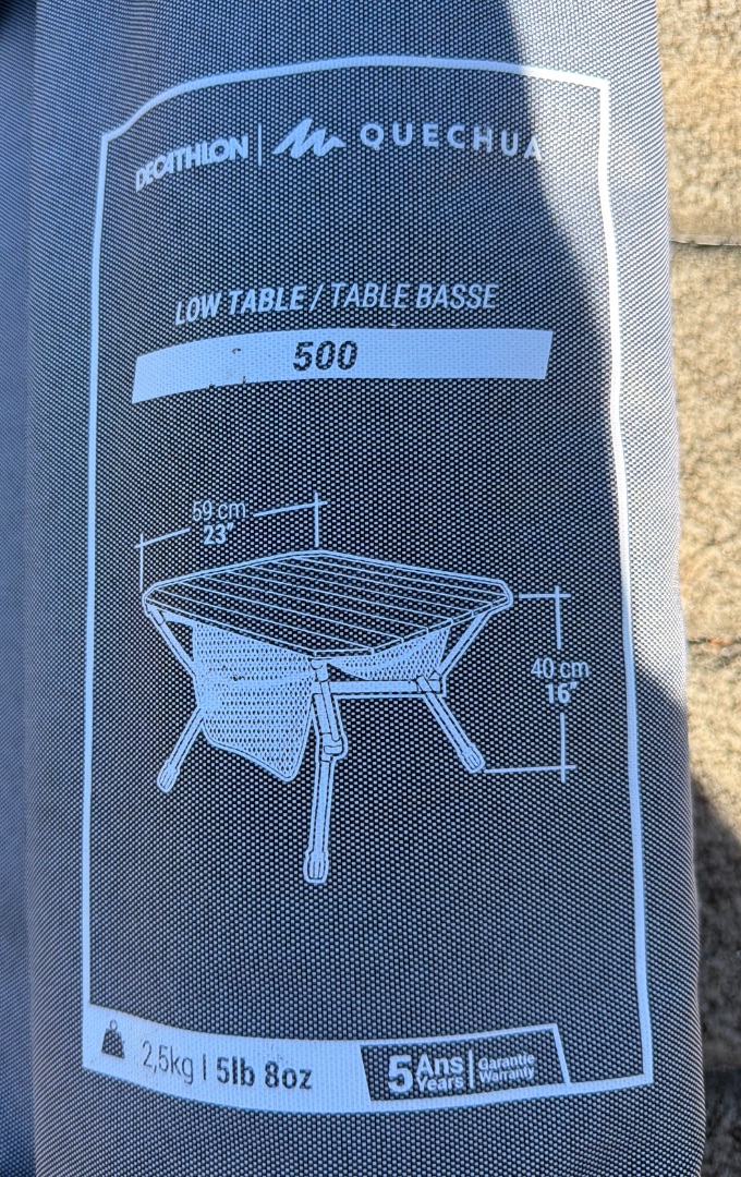 Quechua 500 Camping Low Table thumbnail 2