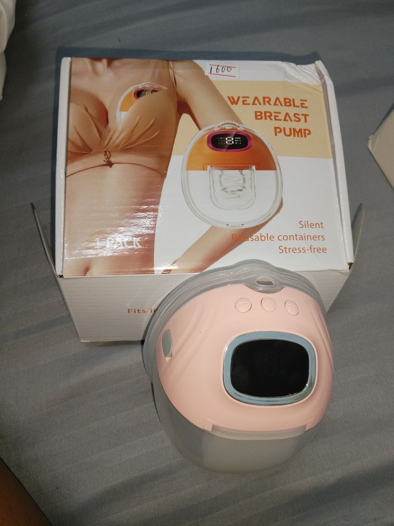 MY-375 Wearable Electric Breast Pump Double White thumbnail 2