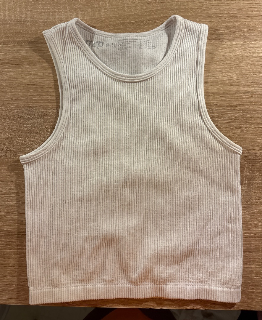 MRP White Ribbed Tank Top Size S - Image 1 of 1