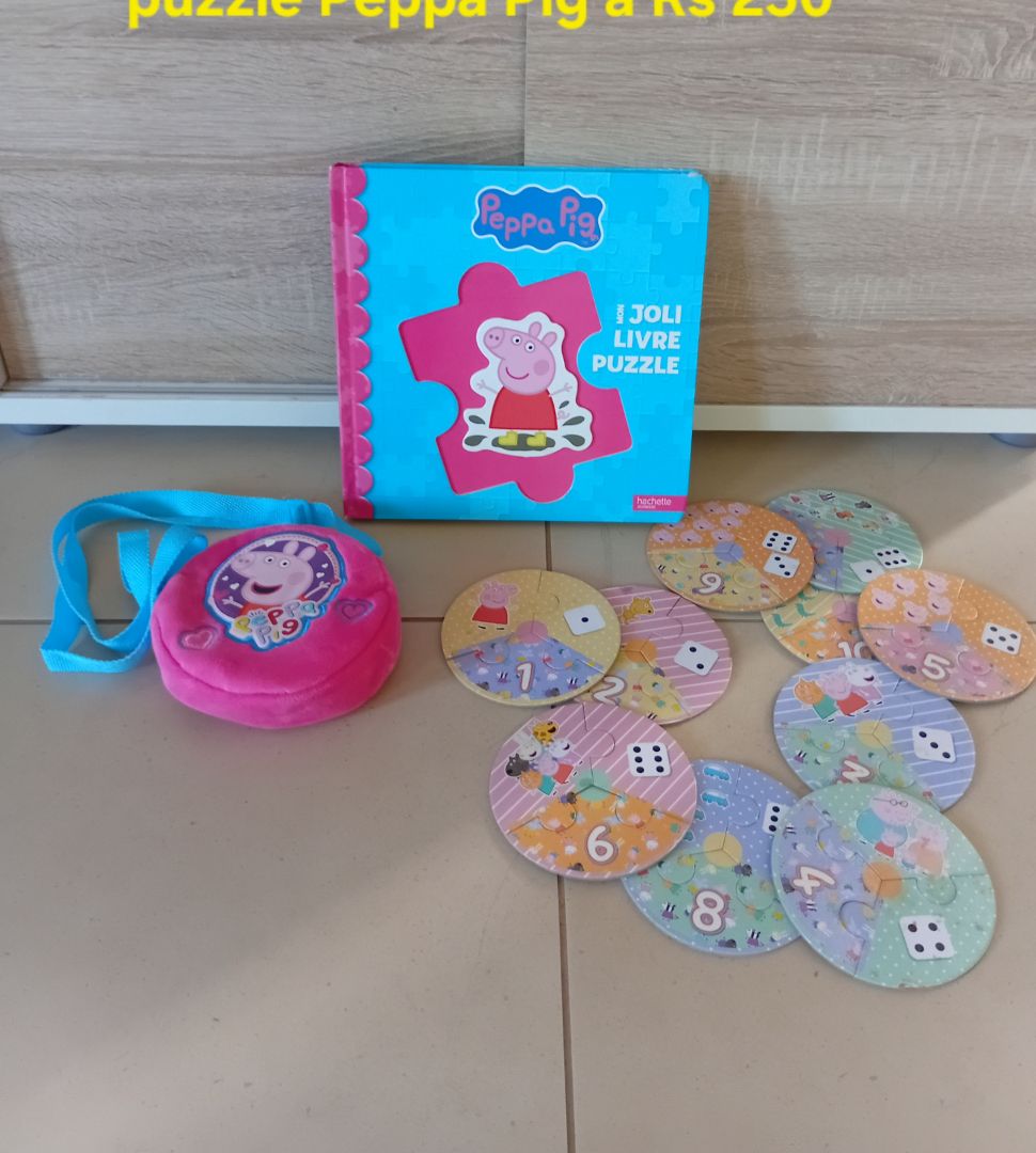 Peppa Pig Puzzle Book, Bag and Round Puzzles