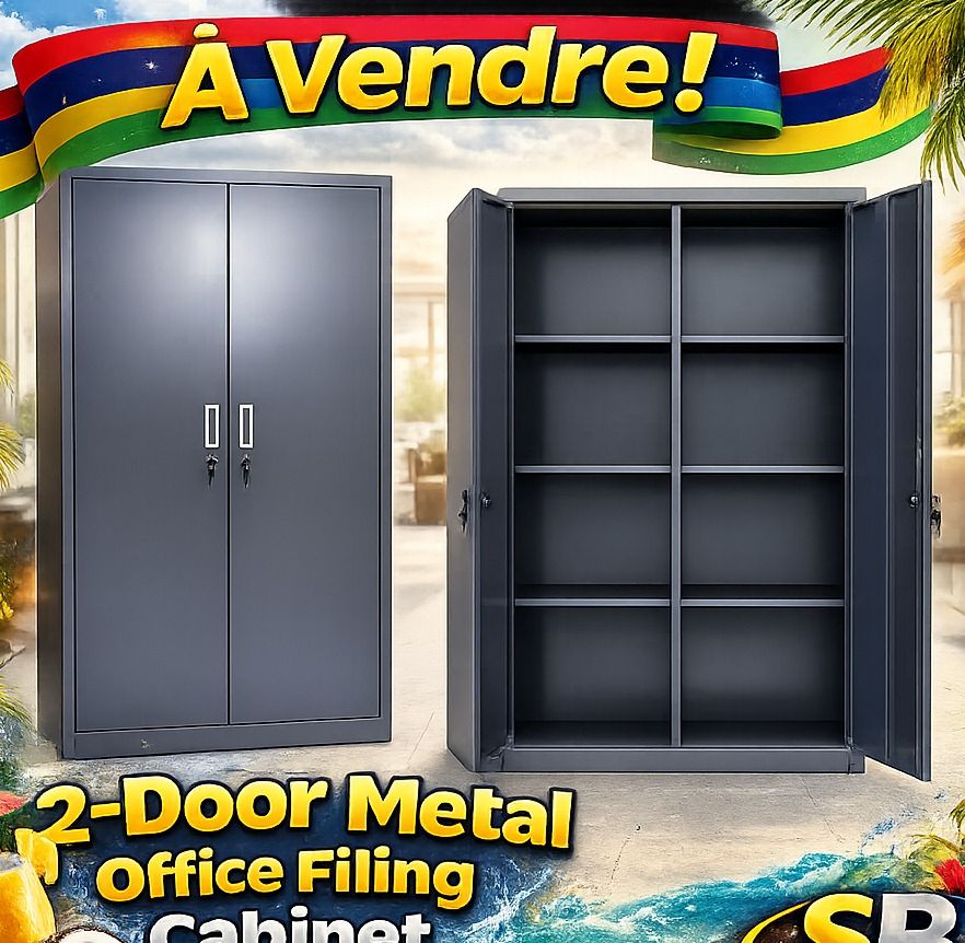 2-Door Metal Office Filing Cabinet - Image 1 of 1