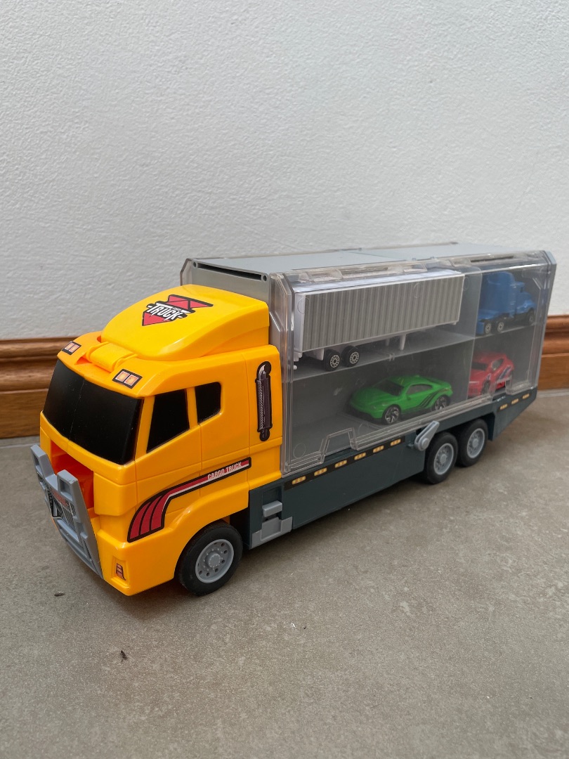 Construction Truck Carrier with Excavator and Dumper thumbnail 3