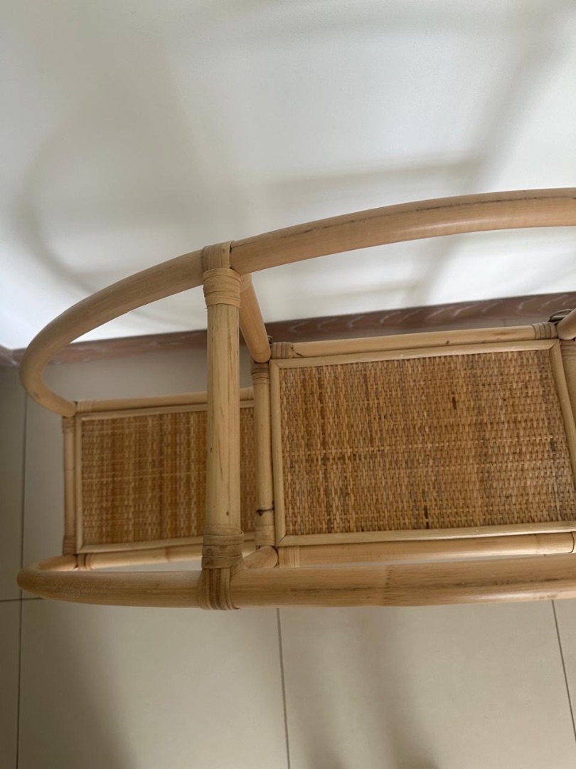 Round Rattan Wall Shelf 99cm thumbnail 2