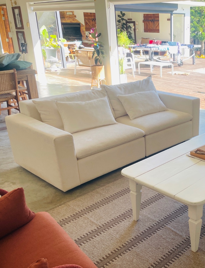 Modular 3-Seater Sofa Cream thumbnail 3