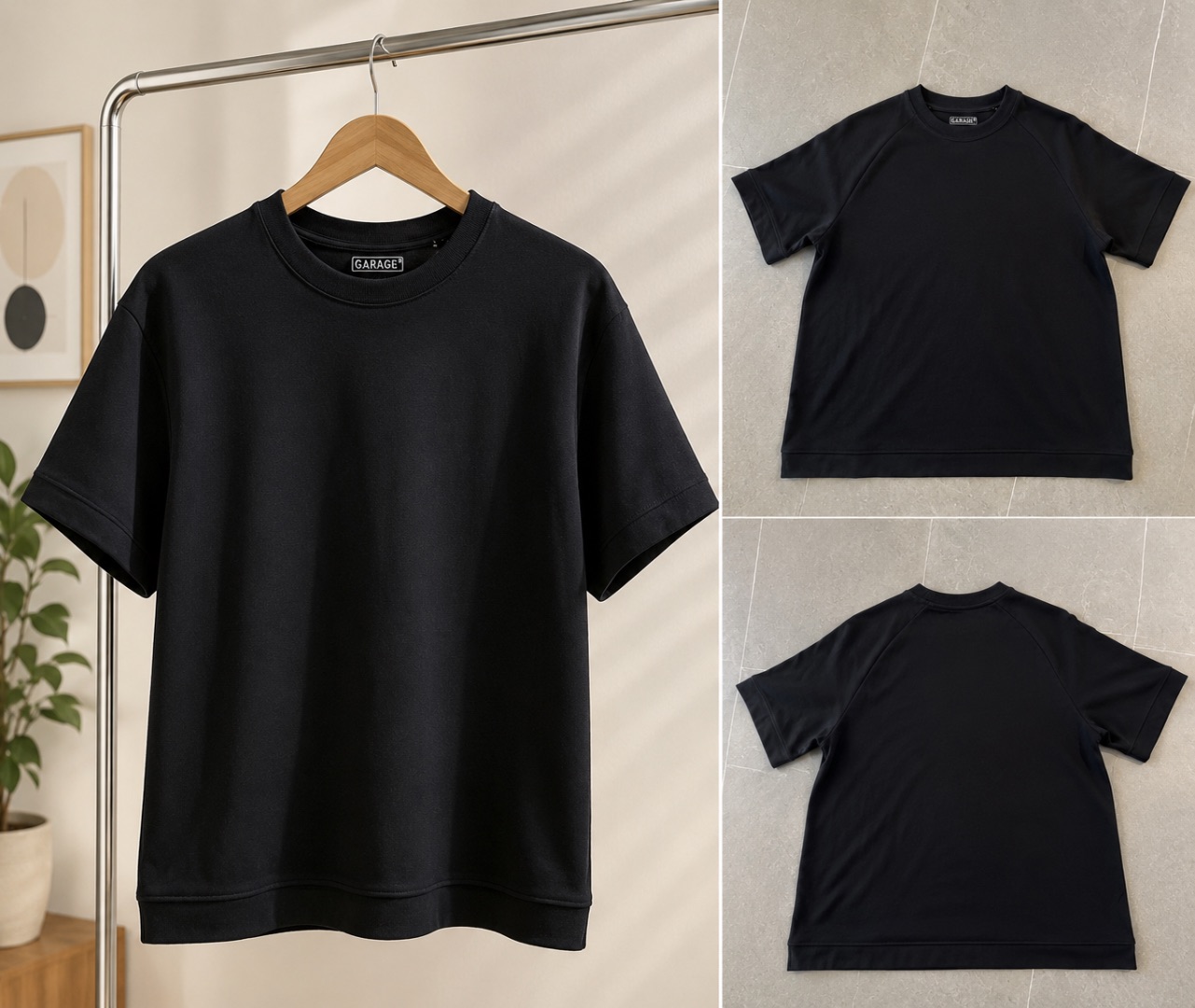 Garage Black Relaxed Fit T-Shirt – Size S thumbnail 2
