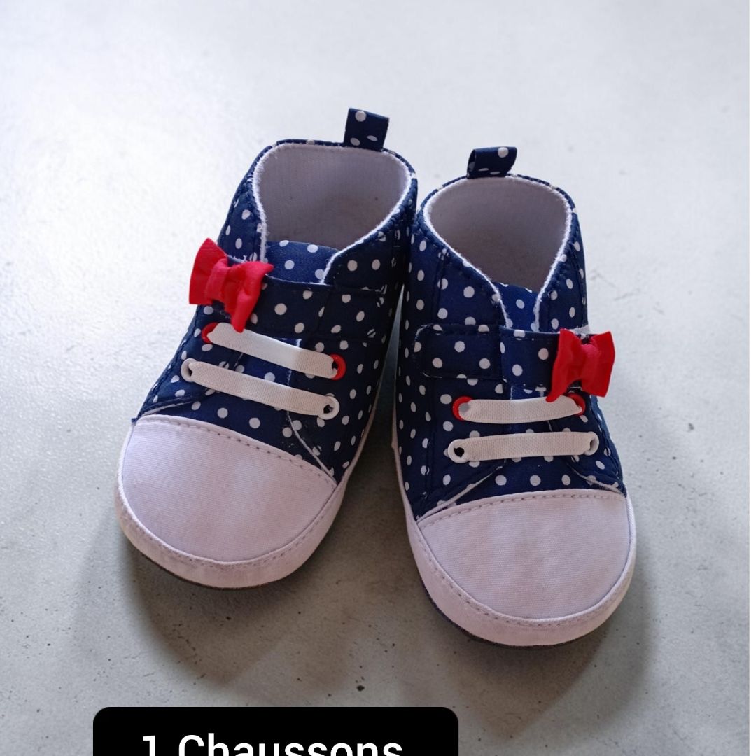 Baby Girl Polka Dot Shoes 12-18 Months