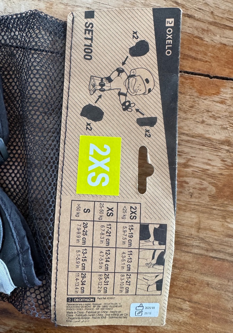 Oxelo Set 100 Kids Protective Gear 2XS thumbnail 2