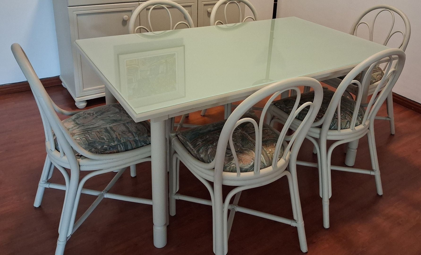 Dining Table Set with 6 Chairs and Sideboard thumbnail 2