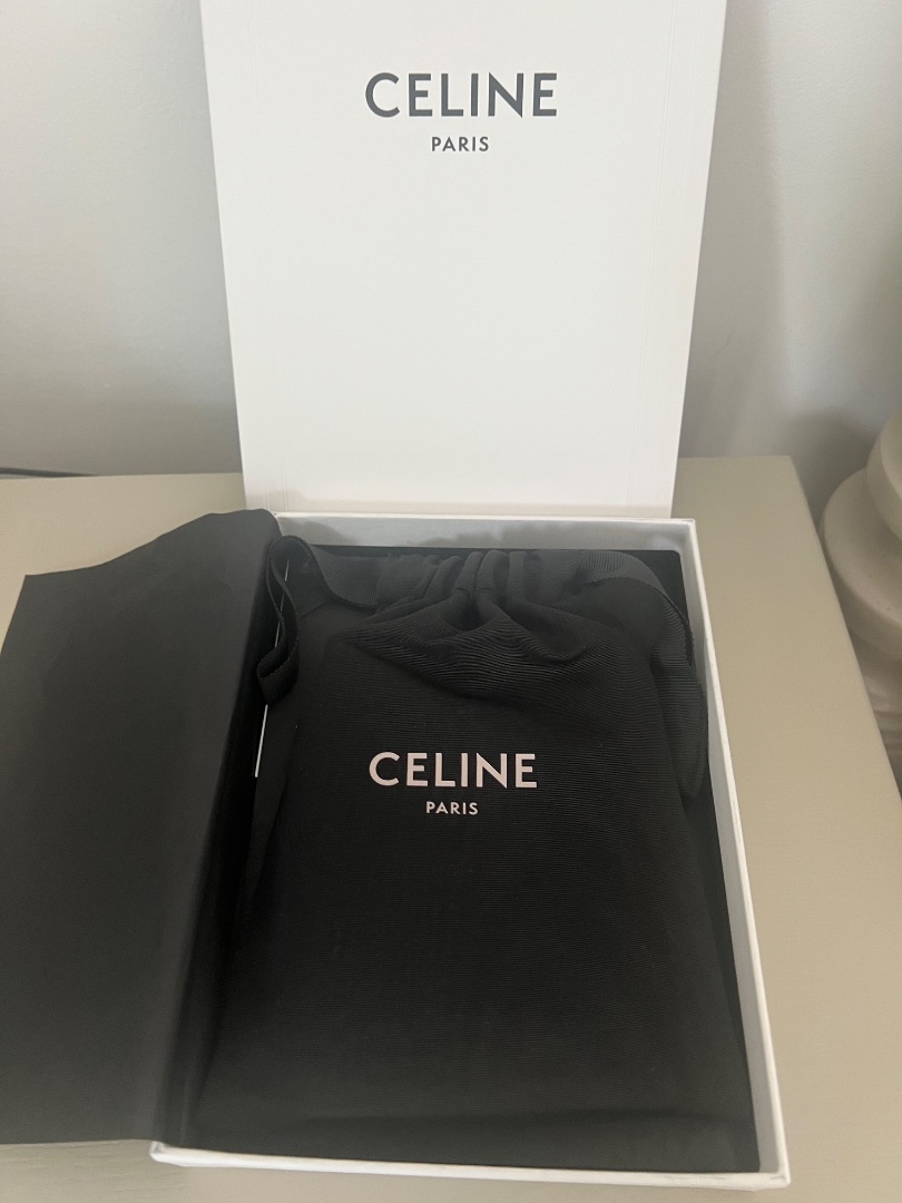 Celine Canvas and Leather Wallet Brown Black thumbnail 3