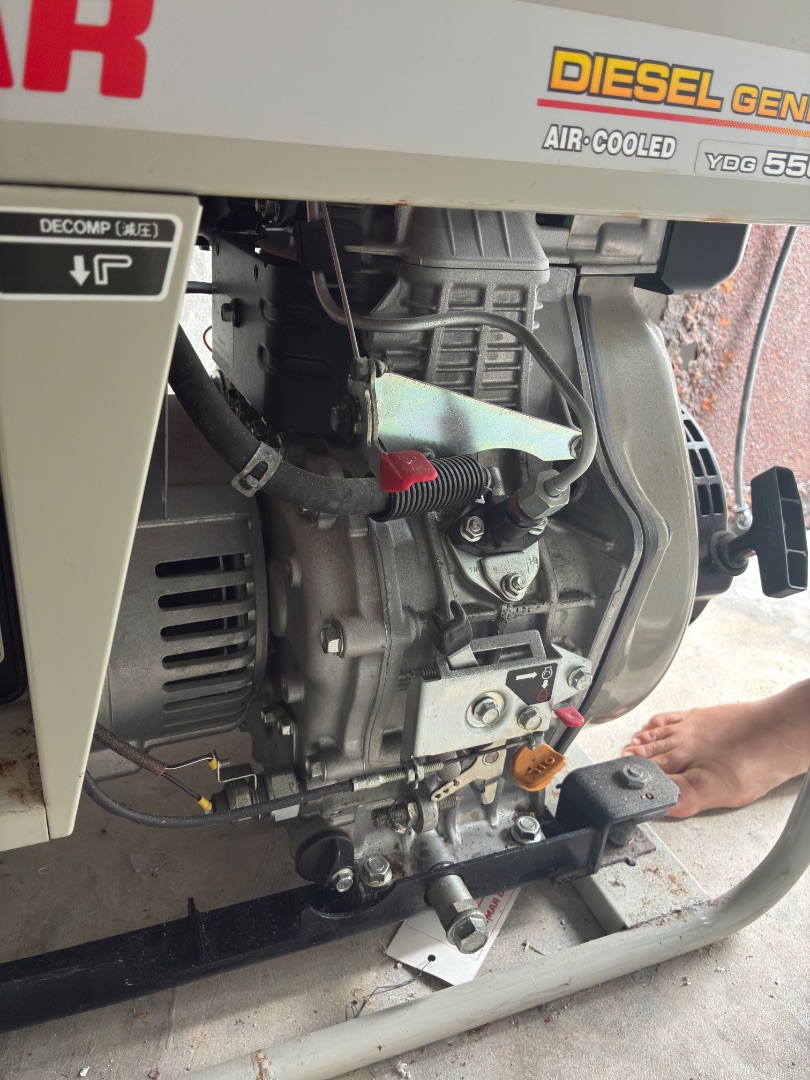 Yanmar YDG 5.5kVA Diesel Generator Red thumbnail 2