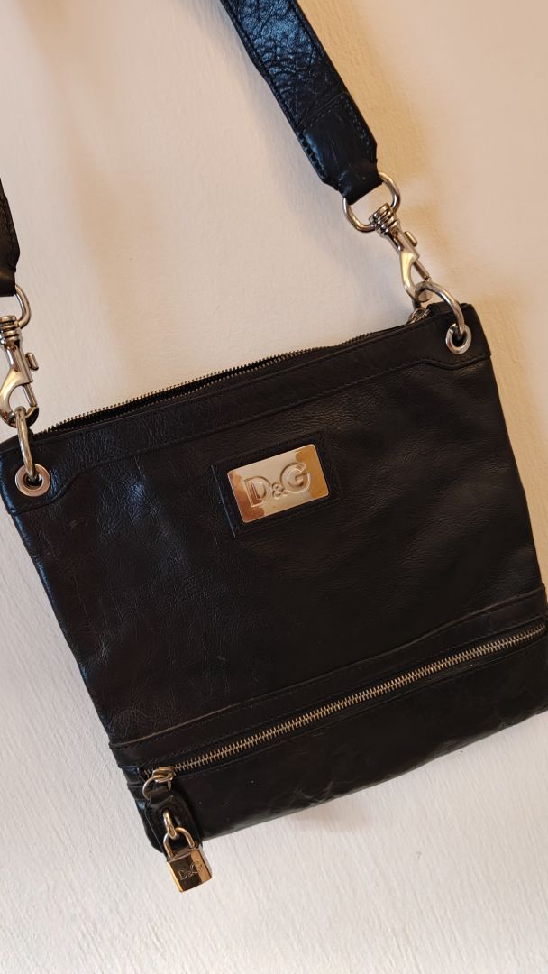 D&G Black Leather Crossbody Bag thumbnail 4
