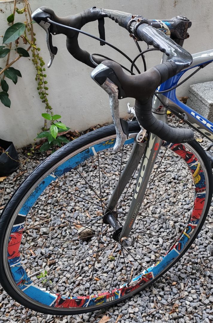 Look Carbon Road Bike Blue Silver thumbnail 3