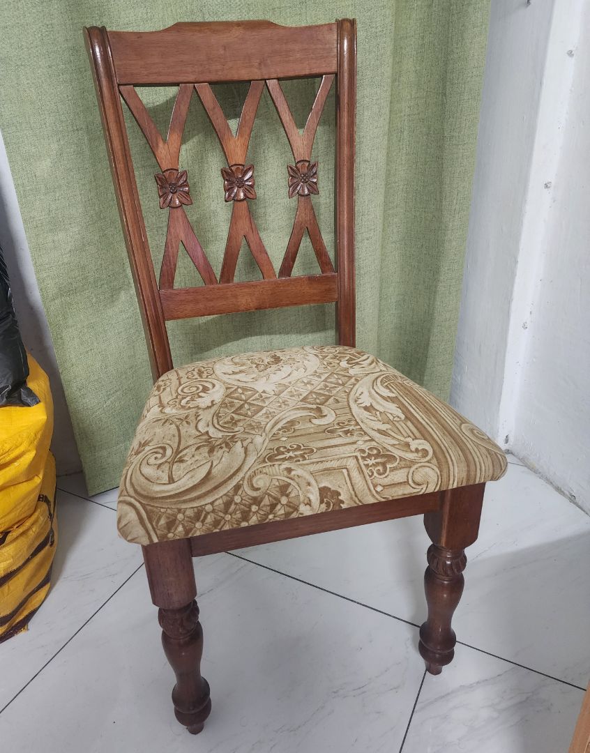 Wooden Dining Table and Chairs Set thumbnail 4