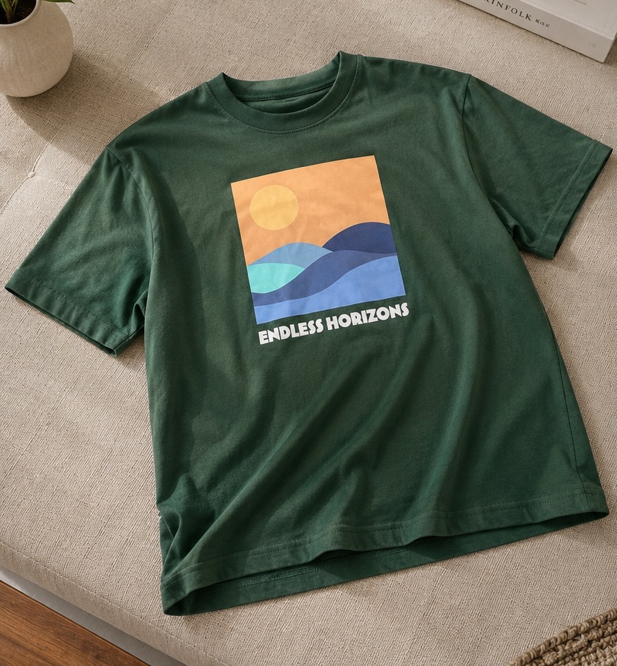 Garage "Endless Horizons" Graphic T-Shirt – Size S