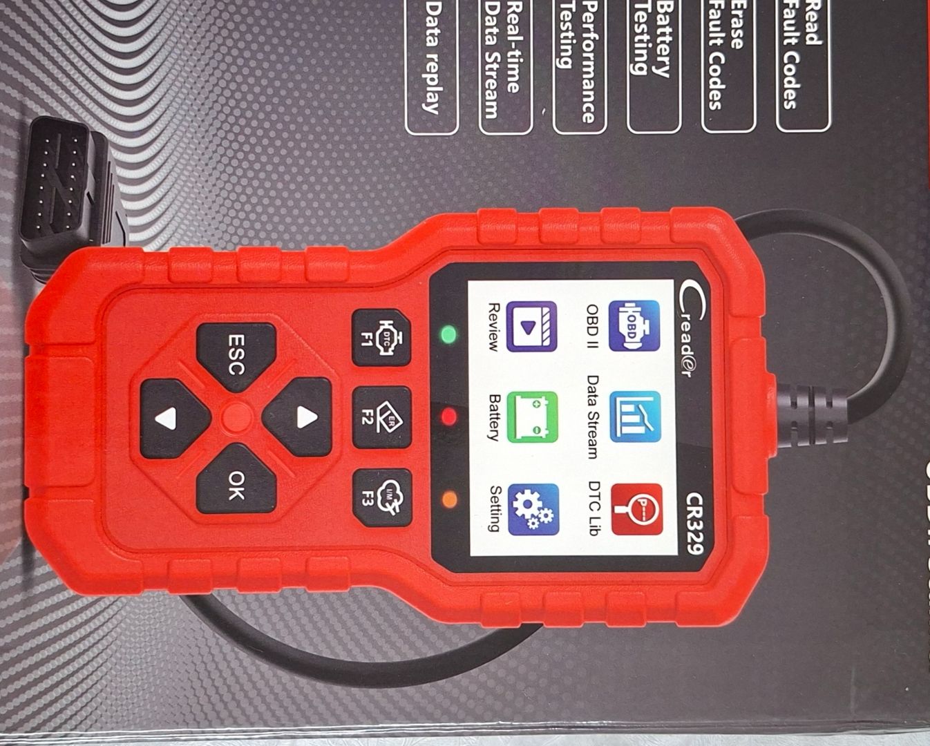 Launch Creader 329 OBDII Scanner Red