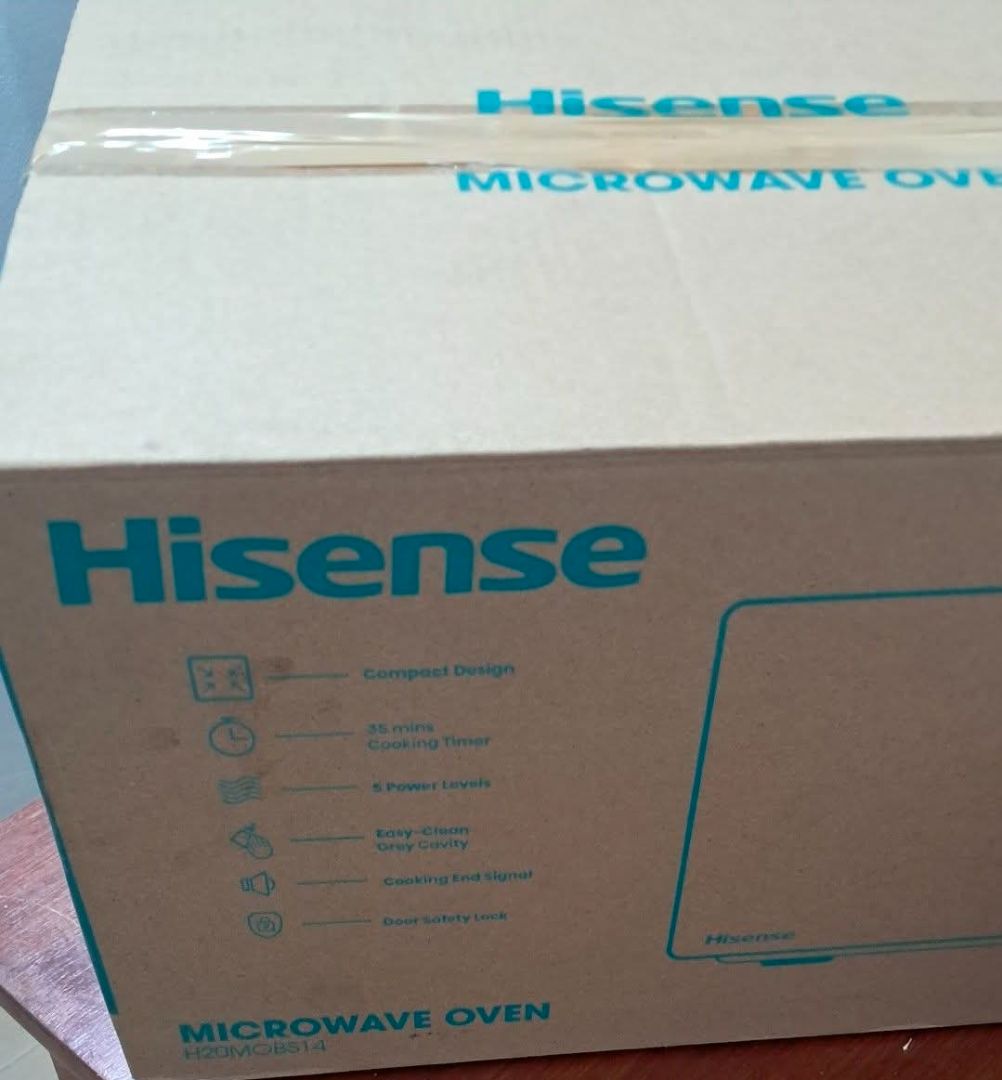 Hisense H20MOBS14 Microwave Oven Black thumbnail 2