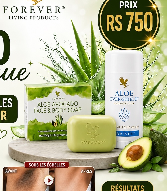 Forever Living Duo Magique Aloe Vera Soap and Deodorant