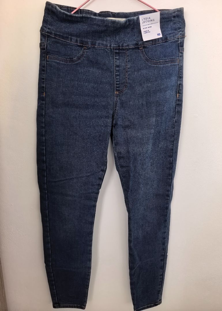 Lydia High Rise Jegging Size L Blue