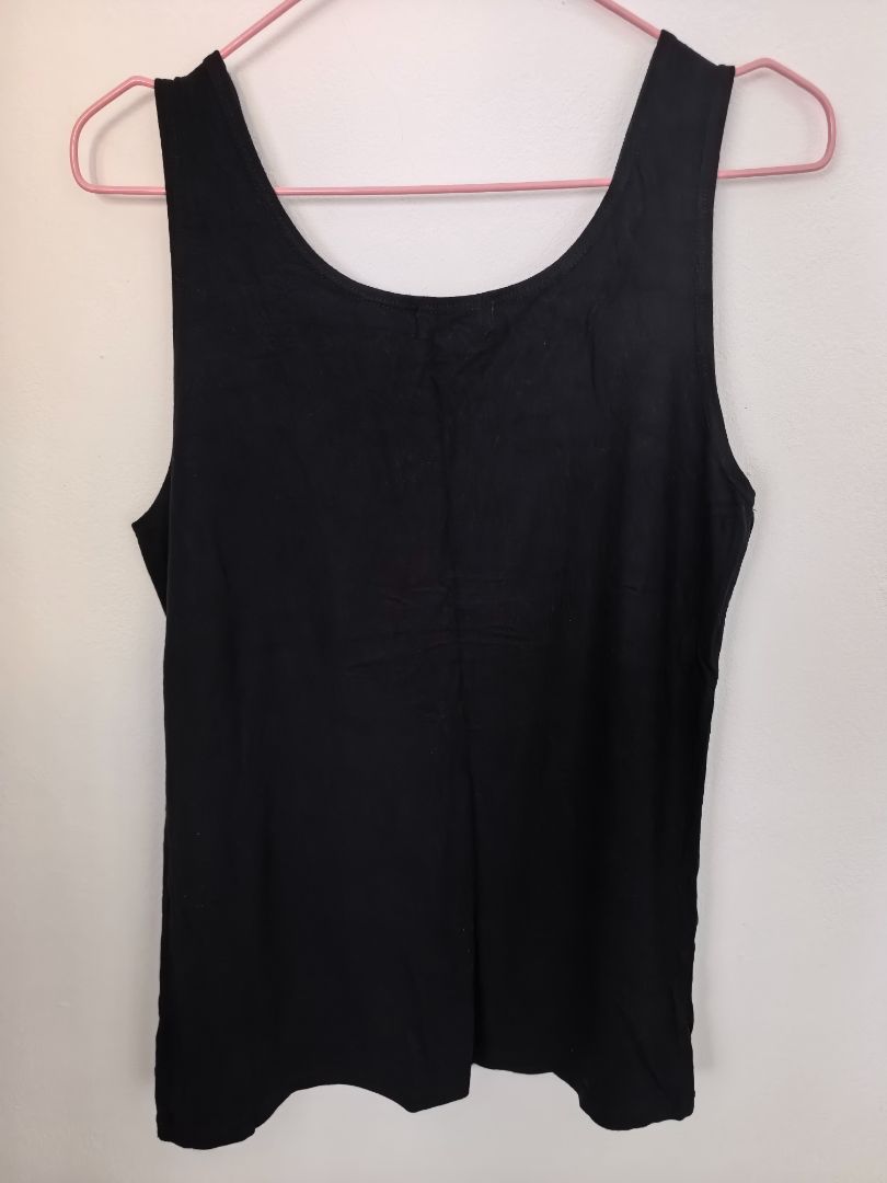 Genius Black Tank Top Women thumbnail 2
