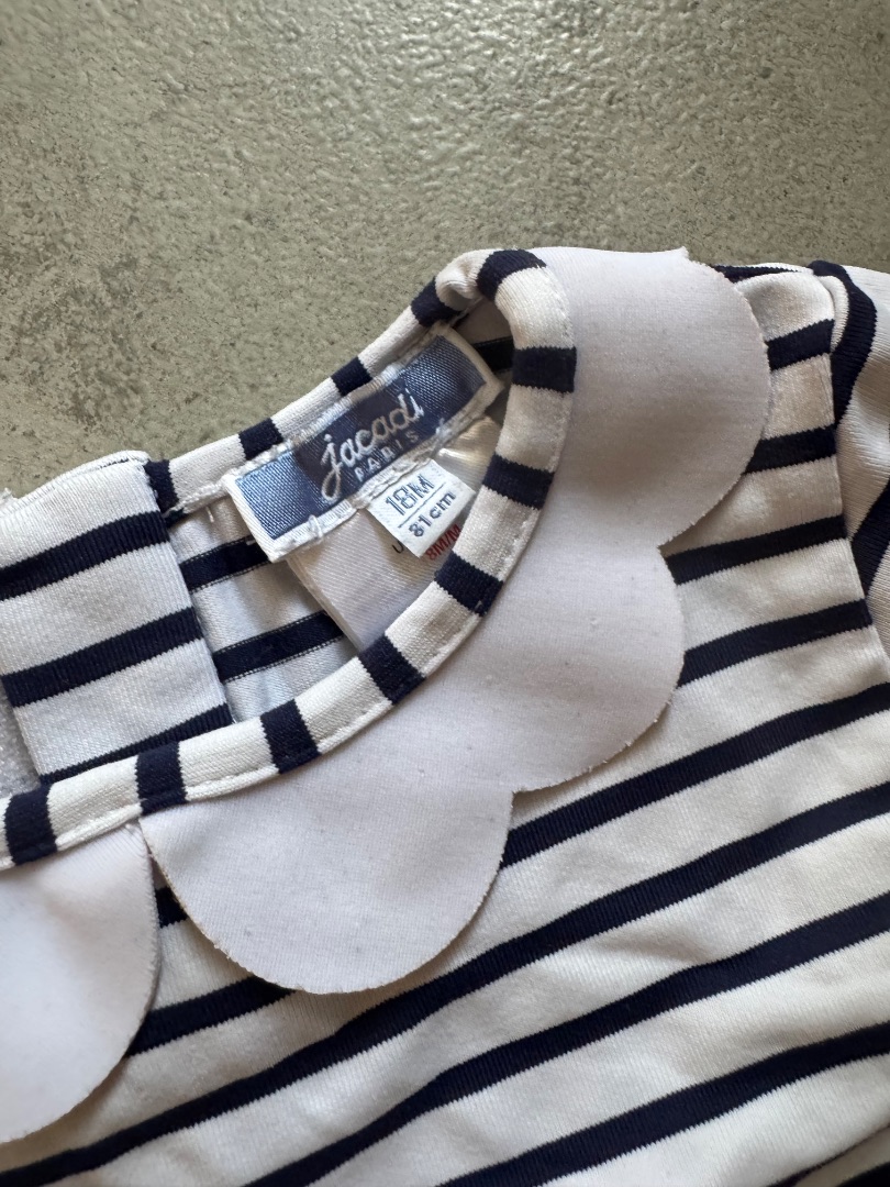 Jacadi Striped Swimsuit Set Size 18M thumbnail 2