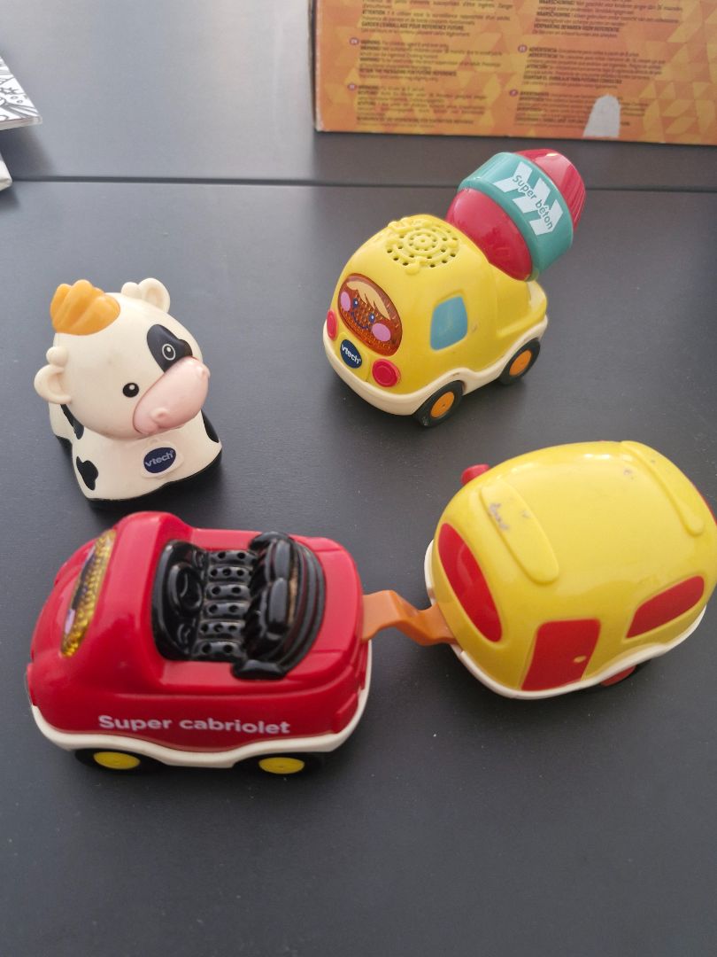 VTech Baby Toys: Super Cabriolet, Dump Truck, Caravan, Cow