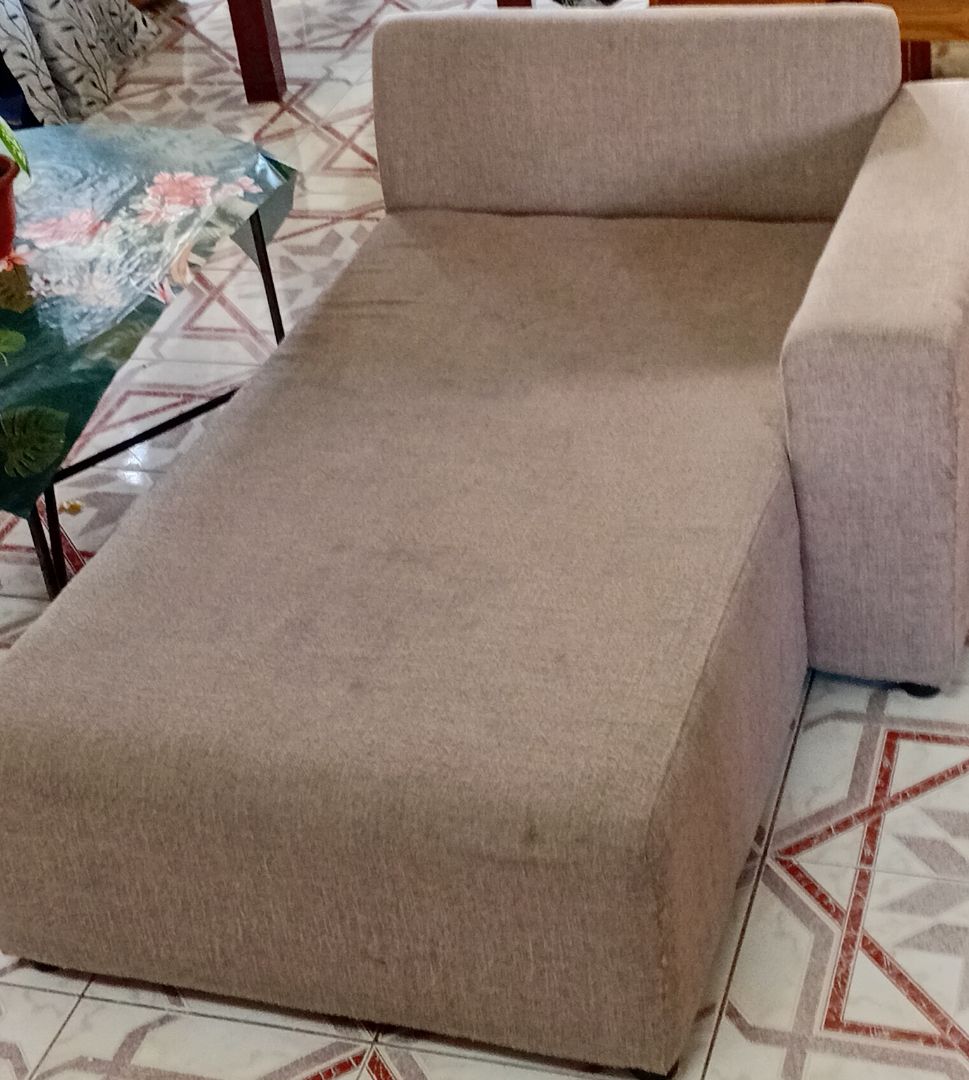 Beige Fabric Sofa Set thumbnail 2