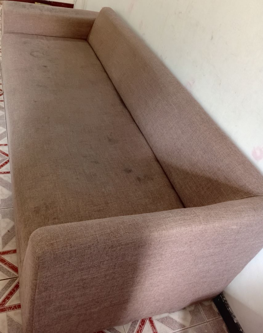 Beige Fabric Sofa Set thumbnail 3