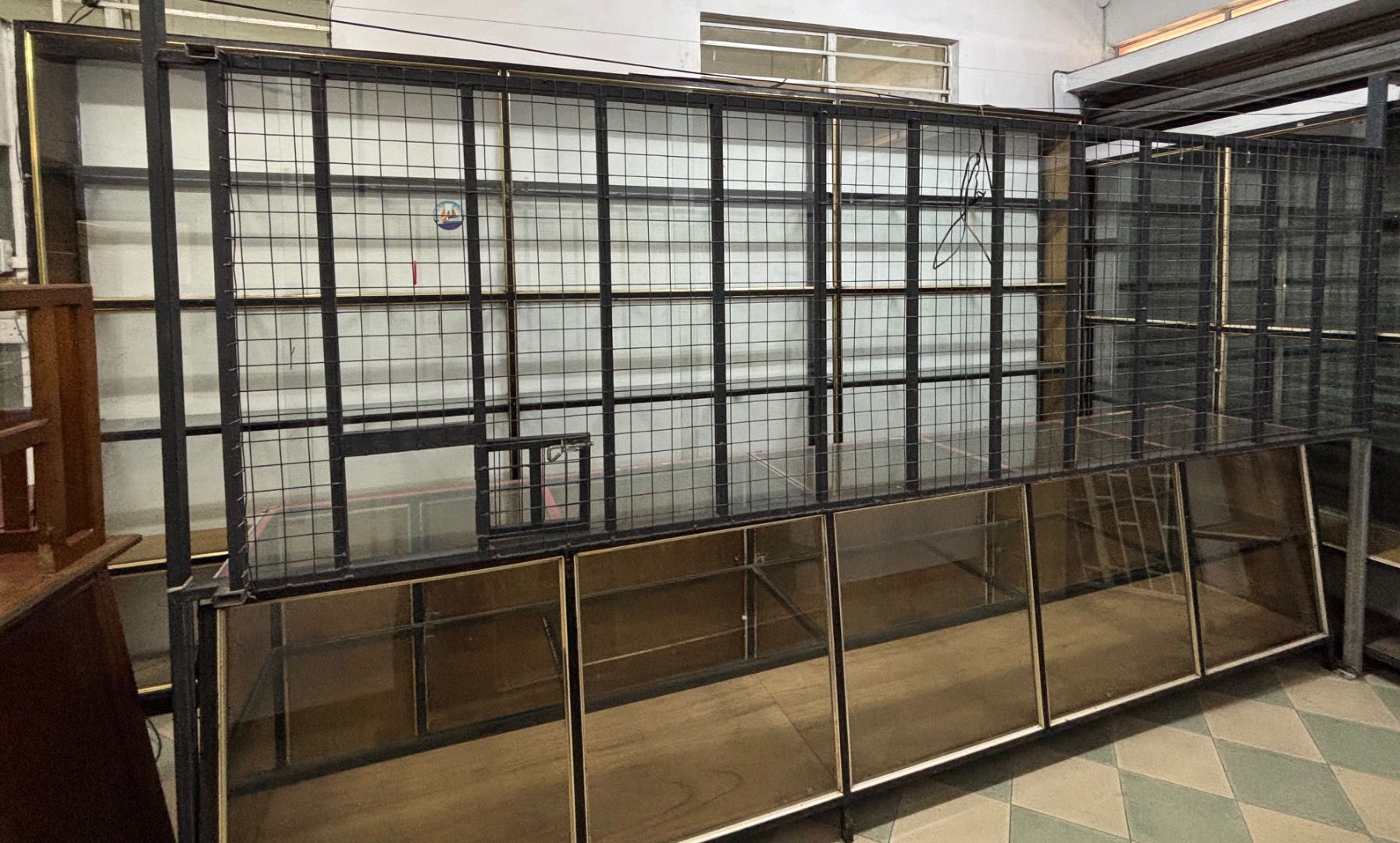 Shop Counter With Security Grill - Image 1 of 3