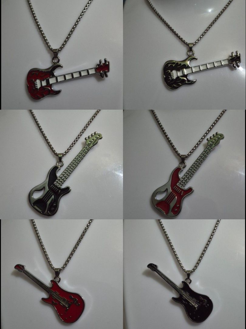 Electric Guitar Pendant Necklace - Image 1 of 1
