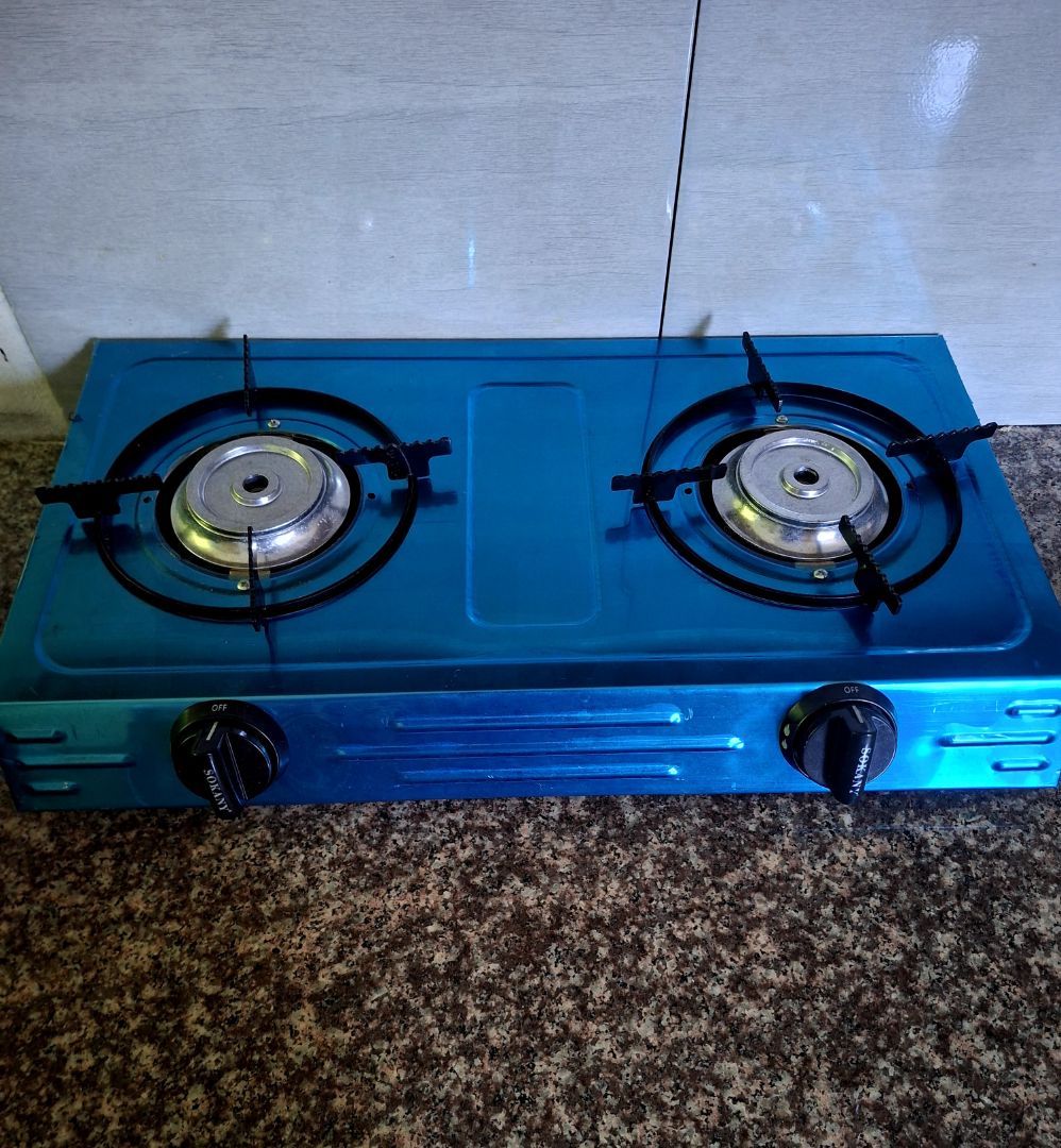 Sokany Double Burner Gas Stove Blue